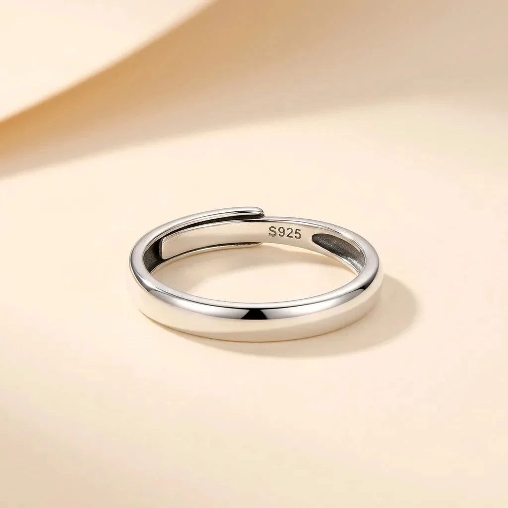 Classic Band polished plain S925 sterling silver ring by Maadin Artistry